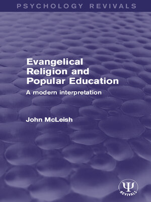 cover image of Evangelical Religion and Popular Education